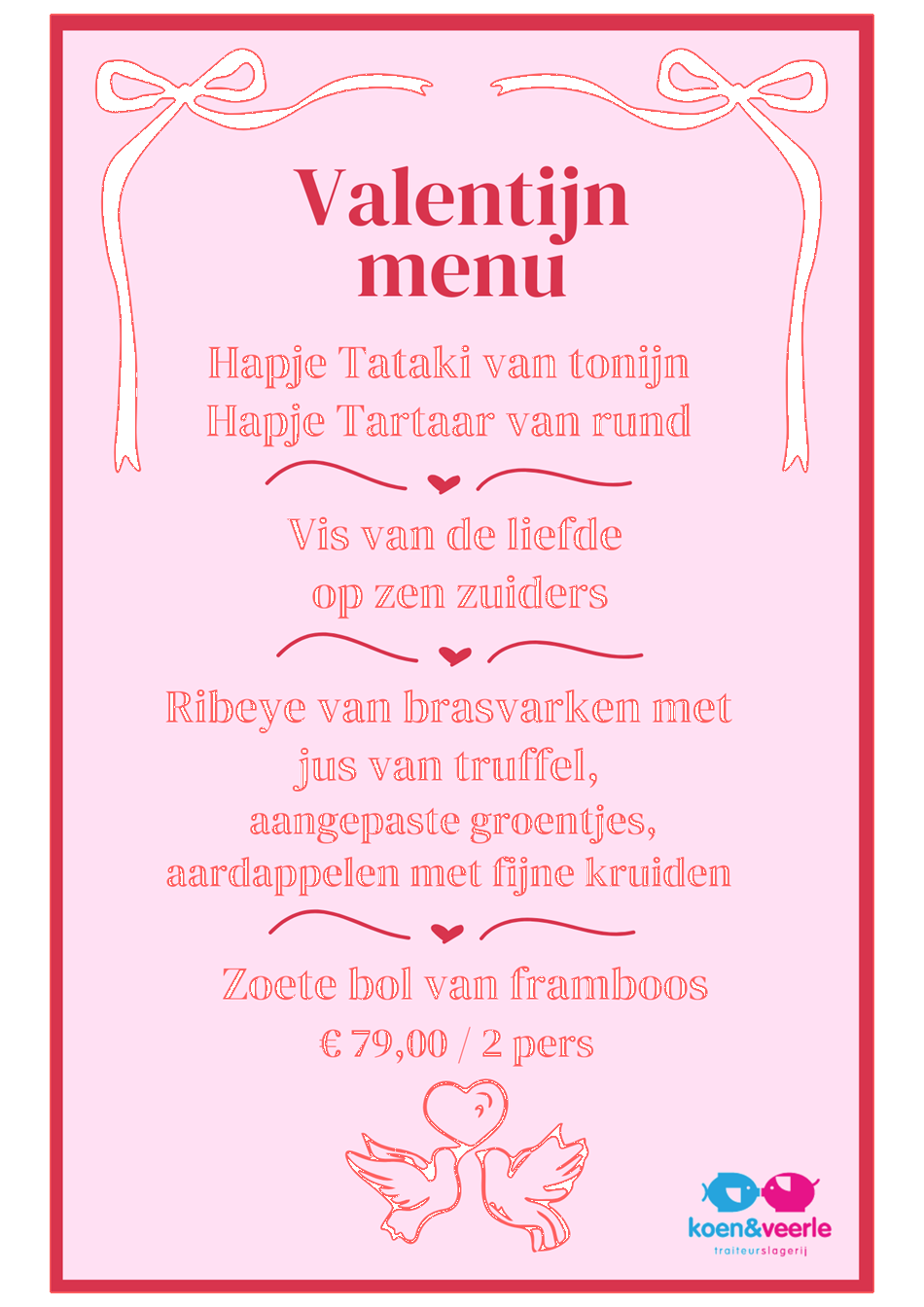 Valentijn menu