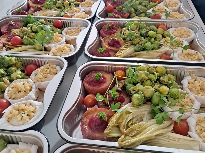 Warme groentenschotel ideaal voor bij wild